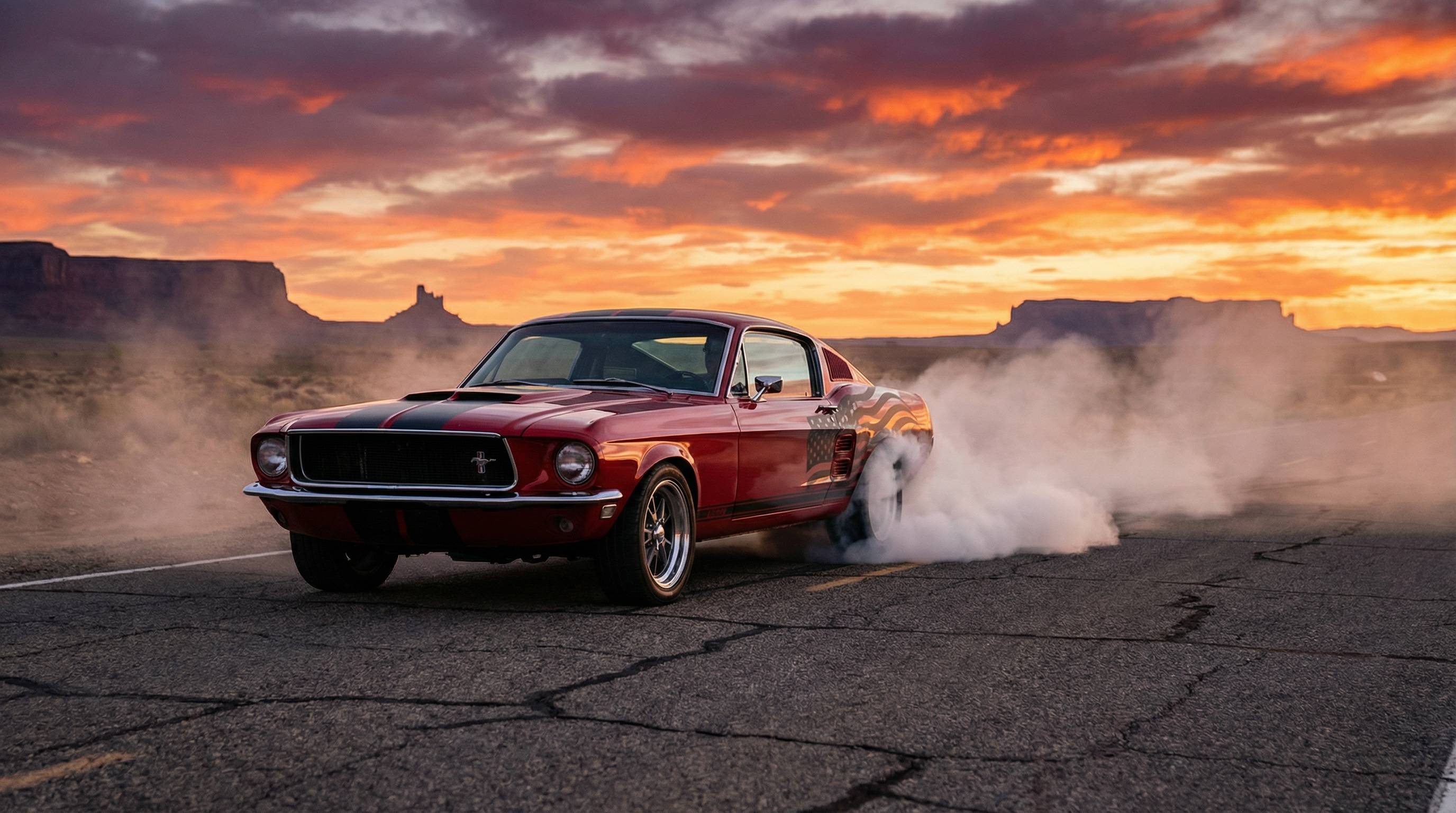 黄色仓库肌肉车视频