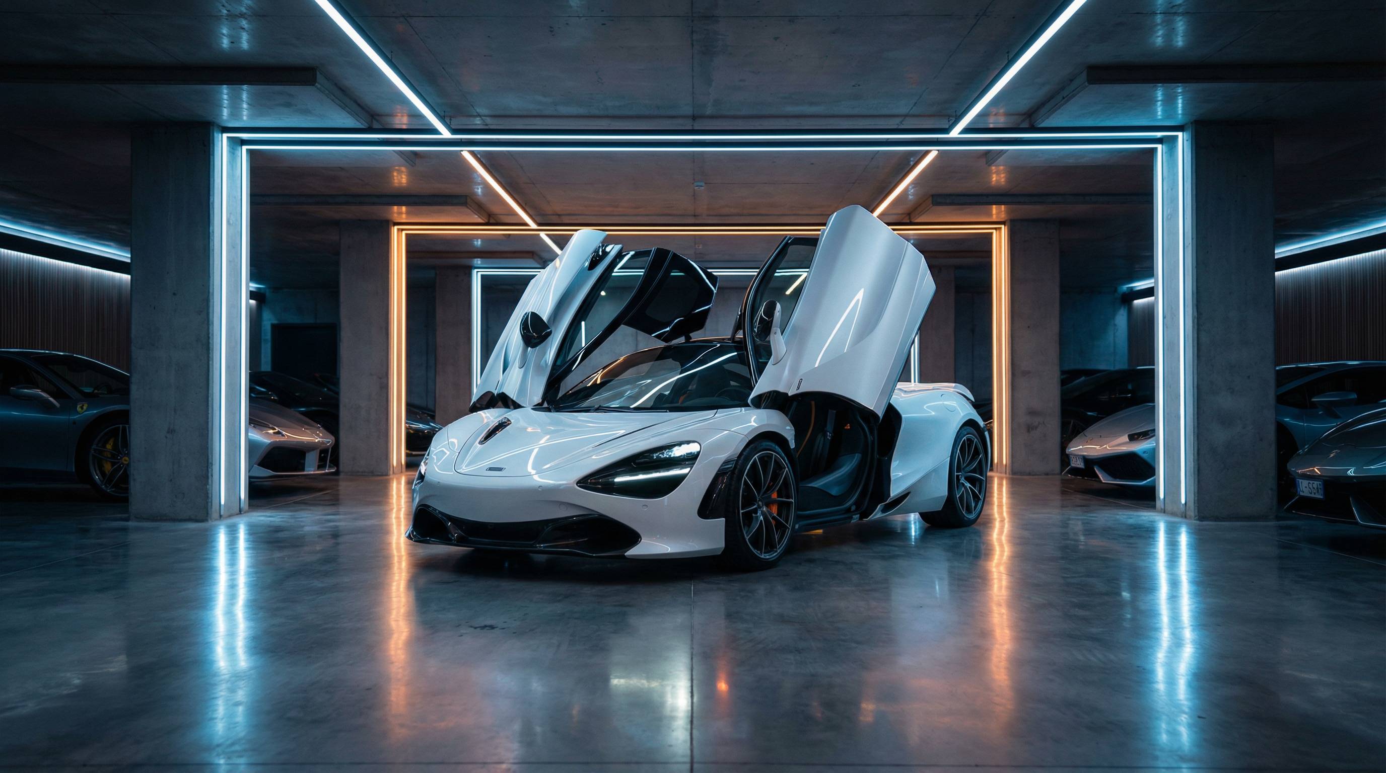 黄色仓库超跑鸥翼门视频